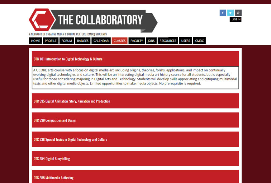 The Collaboratory Classes