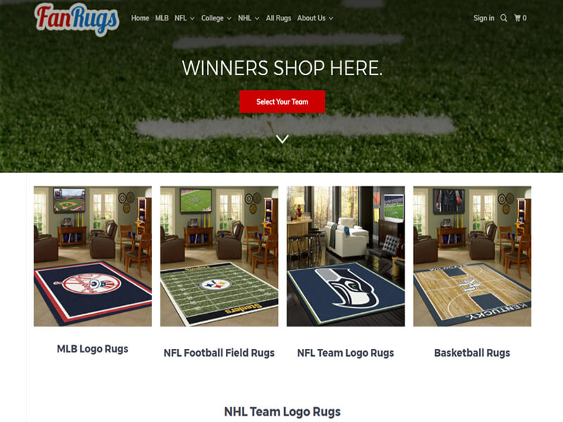 Fan Rugs Website